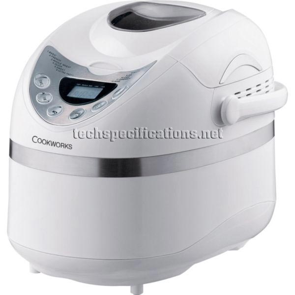 Cookworks XBM1128 Breadmaker Tech Specs