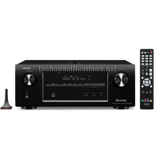 technical specifications of denon avr-x3000 av receiver