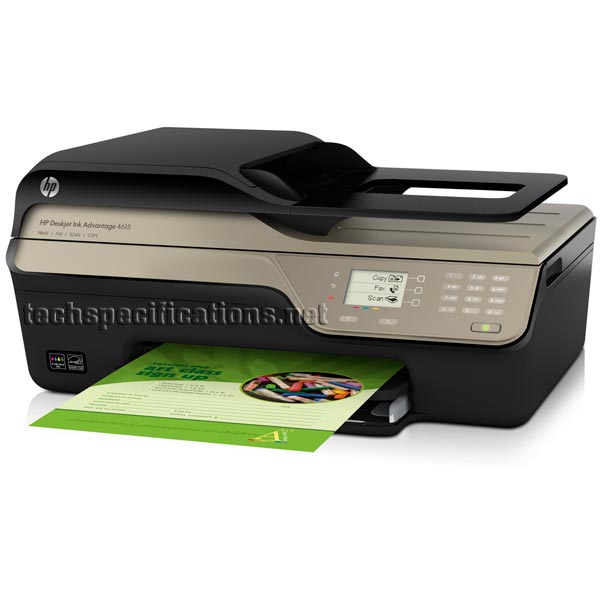 hp deskjet ink advantage 4615 multifunction printer tech specs
