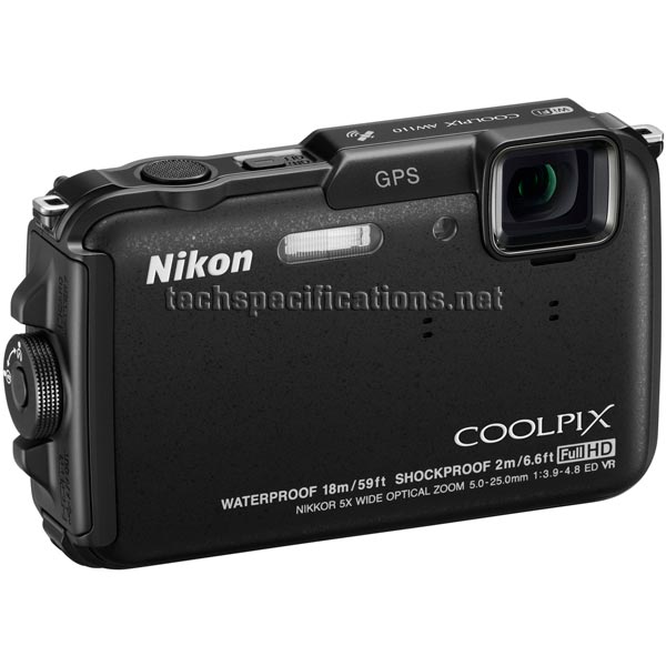 Nikon Coolpix AW110 Digital Camera Tech Specs