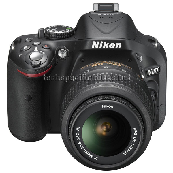 technical specifications of nikon d5200 dslr camera