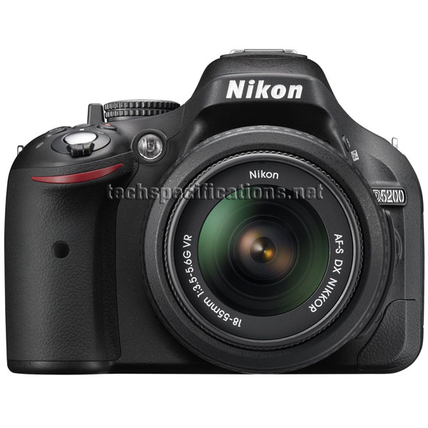 technical specifications of nikon d5200 dslr camera