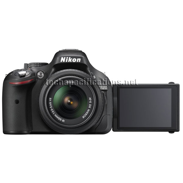 technical specifications of nikon d5200 dslr camera
