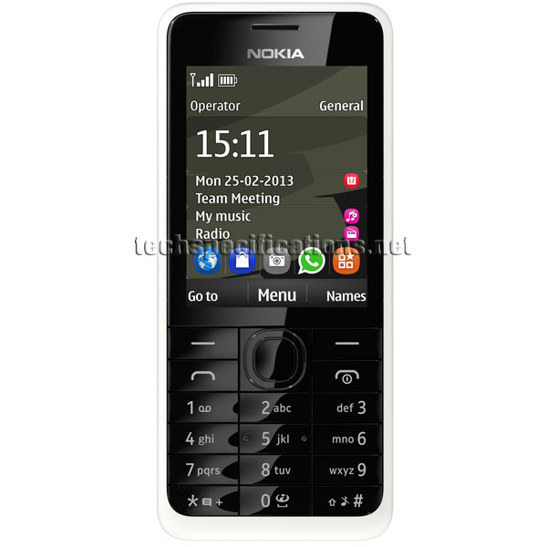 Technical Specifications of Nokia 301 Mobile Phone