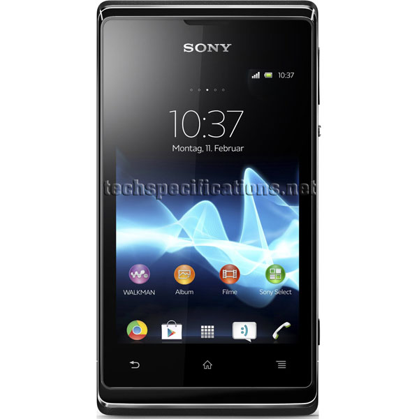 technical specifications of sony xperia e mobile phone