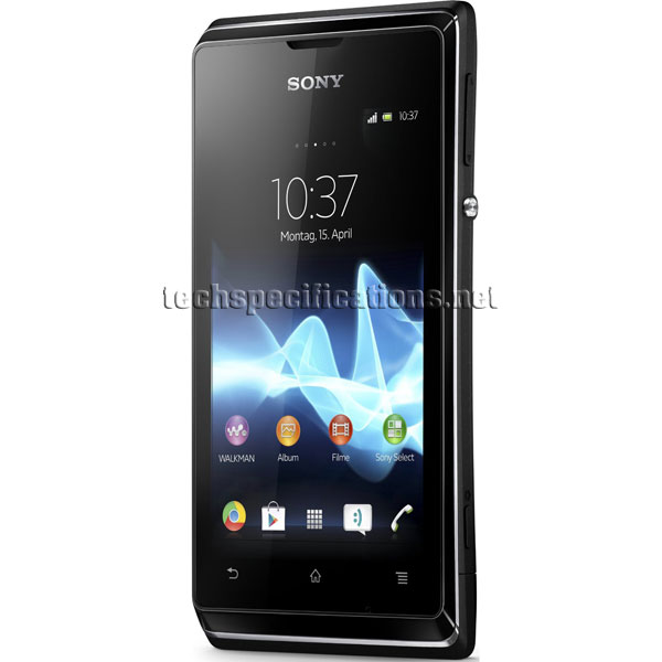 technical specifications of sony xperia e mobile phone