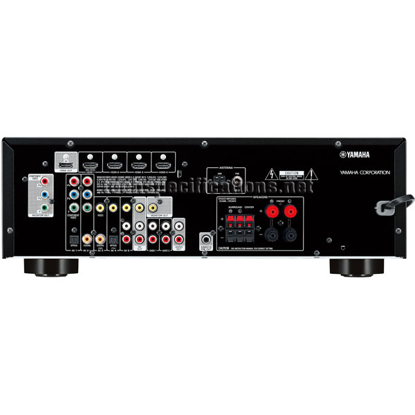 technical specifications of yamaha htr-2866 av receiver