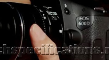 technical specifications of canon eos 600d dslr camera