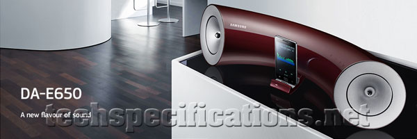 technical specifications of samsung da-e650 dual docking station