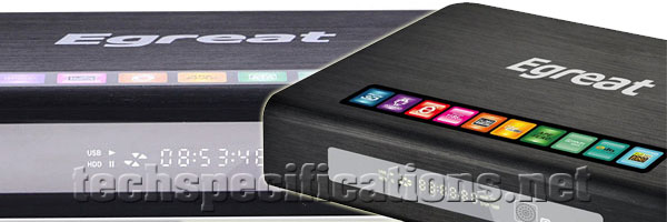 technical specifications of egreat r6s media player
