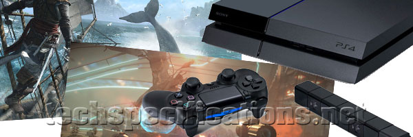 technical specifications of technical specifications of sony playstation 4 console