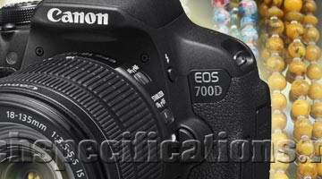 technical specifications of canon eos 700d dslr camera