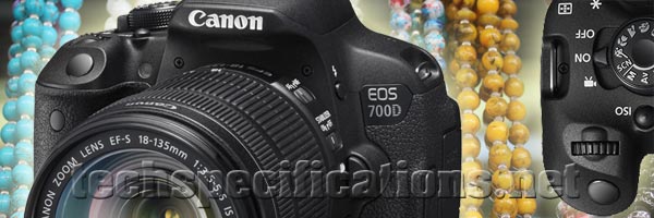 technical specifications of canon eos 700d dslr camera