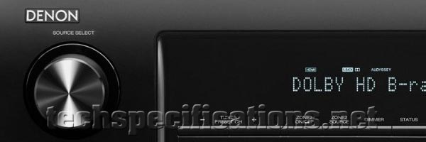 technical specifications of denon avr-x2000 av receiver