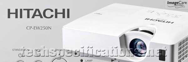 hitachi cp-ew250 video projector tech specs
