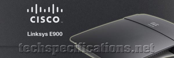 linksys e900 wireless router tech specs