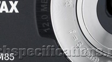 pentax optio m85 digital camera tech specs