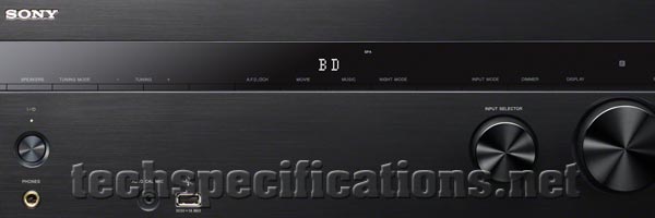 technical specifications of sony str-dh540 av receiver
