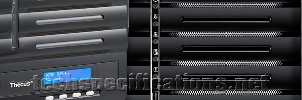 thecus n5550 5 bay nas tech specs