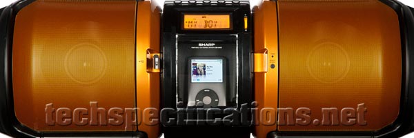 sharp 100w boombox
