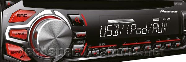 pioneer deh-2600ui cd car radio tech specs