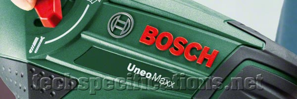 Bosch Uneo Maxx Drill and Screwdriver Tech Specs