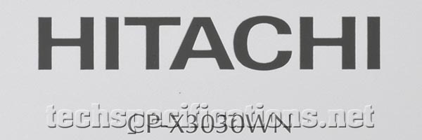 Hitachi CP-X3030WN Video Projector Tech Specs