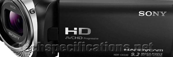 Sony CX330 Video Camera Tech Specs