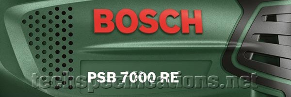 simpatía donde quiera Diversidad Bosch PSB 7000 RE Hammer Drill Technical Specifications