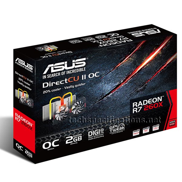 Asus AMD Radeon R7 260X OC DirectCU II