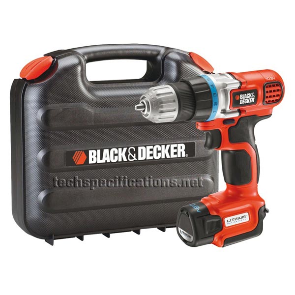 Black and Decker EGBL108K Drill and Screwdriver Tech Specs