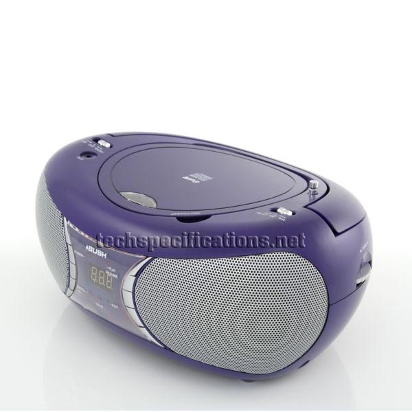 bush cd mp3 boombox anti-shock cd player tech specs