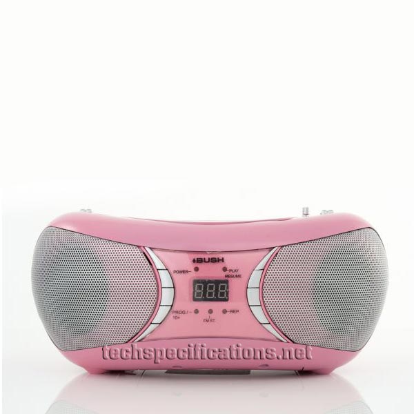 bush cd mp3 boombox anti-shock cd player tech specs