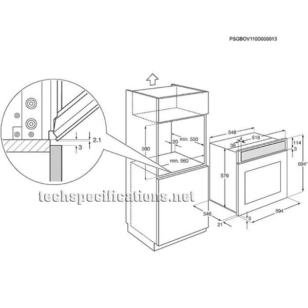 Электрический духовой шкаф electrolux eoc 5851 aox