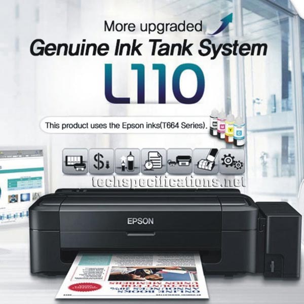 Epson L110 Inkjet Printer Tech Specs 1433