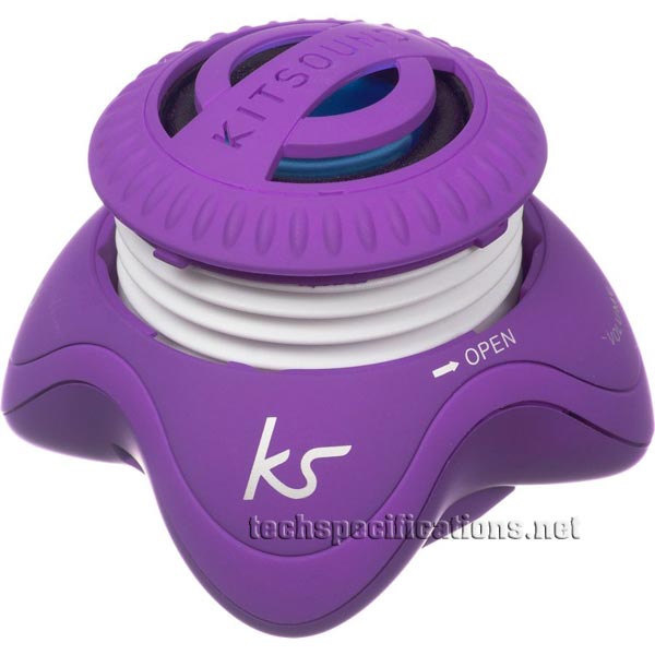 kitsound invader portable speaker tech specs