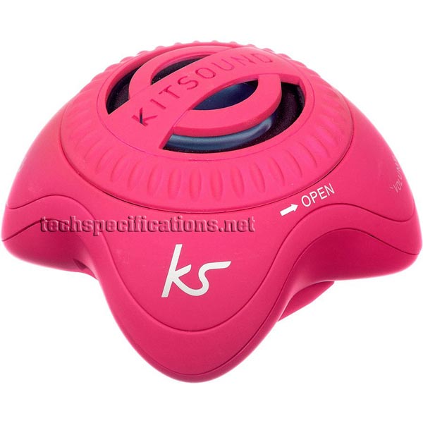 kitsound invader portable speaker tech specs