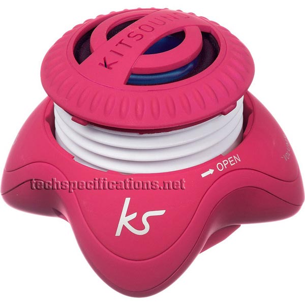 kitsound invader portable speaker tech specs