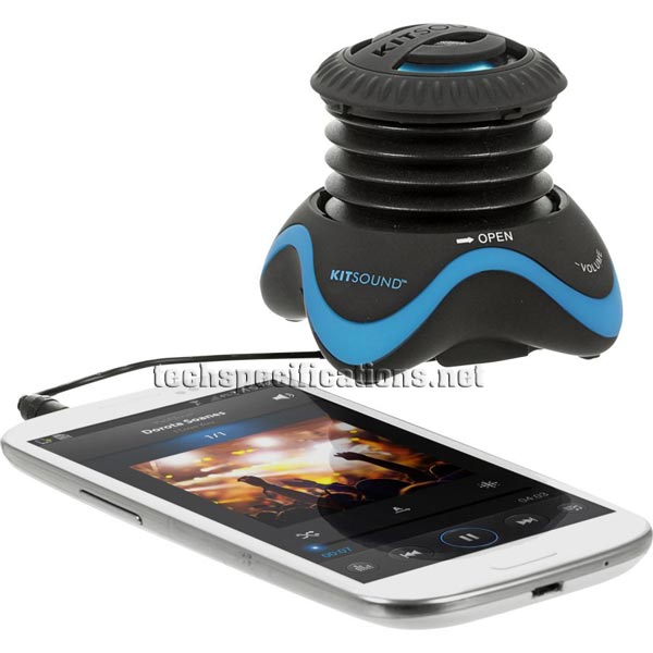 kitsound invader portable speaker tech specs