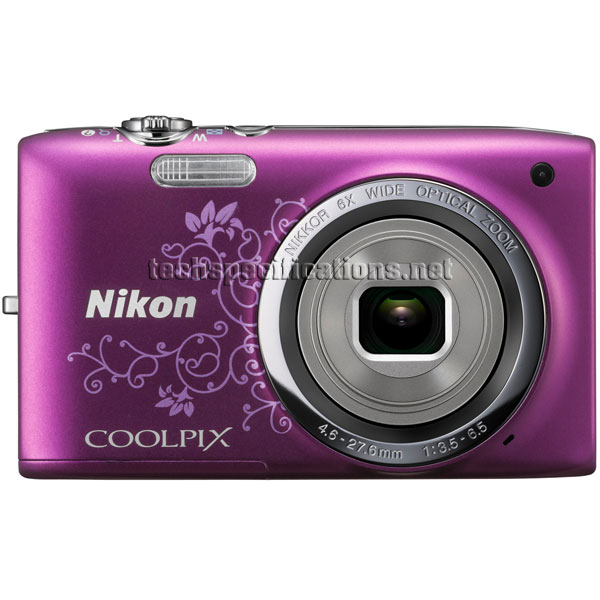 technical specifications of nikon coolpix s2700 digital camera
