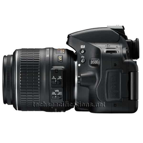 nikon d5100 dslr camera tech specs