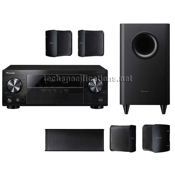 pioneer vsx 324-k-p 5.1 audio system tech specs