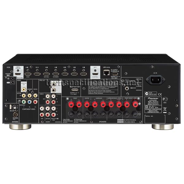 pioneer vsx-923-k av receiver tech specs