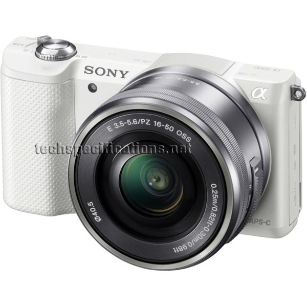 Sony ILCE5000 Alpha A5000 DSLR Camera Tech Specs