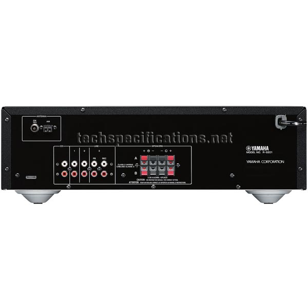 Technical Specifications of Yamaha RS201 AV Receiver