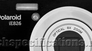 Polaroid IE826 Digital Camera Tech Specs